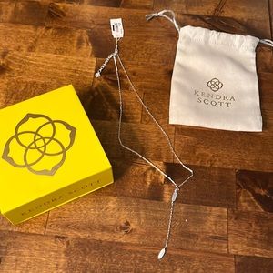 Kendra Scott necklace. Silver. Brand new.